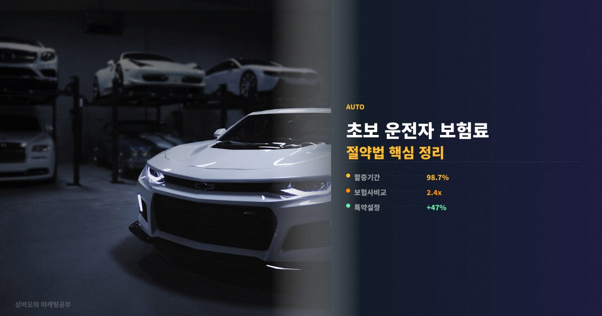 초보 운전자 보험료 절약법 실전 핵심 정리