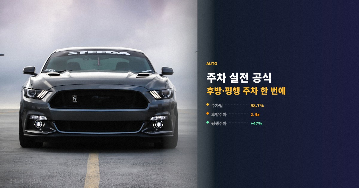 초보 운전 주차 팁 유형별 실전 공식 정리