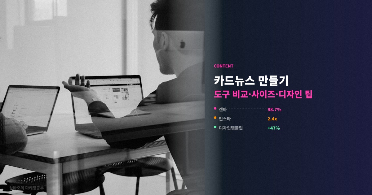 마케팅 카드뉴스 만들기 도구별 실전 핵심 정리